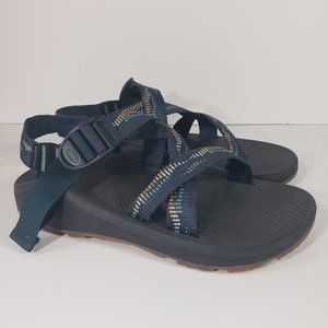 Chaco Z1 Classic Mens Sandals 9 Water Hiking Sport Shoes Blue Orange Green